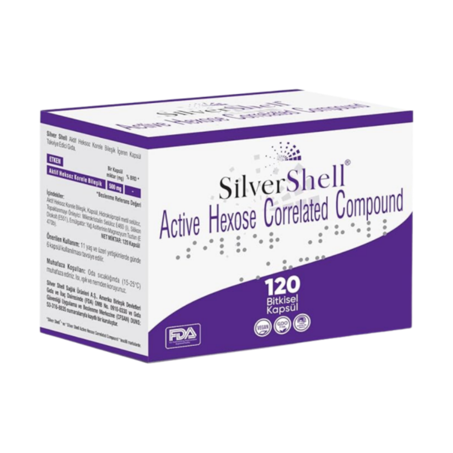 Aktif Heksoz Korele Bileşik 500mg 120 Kapsül